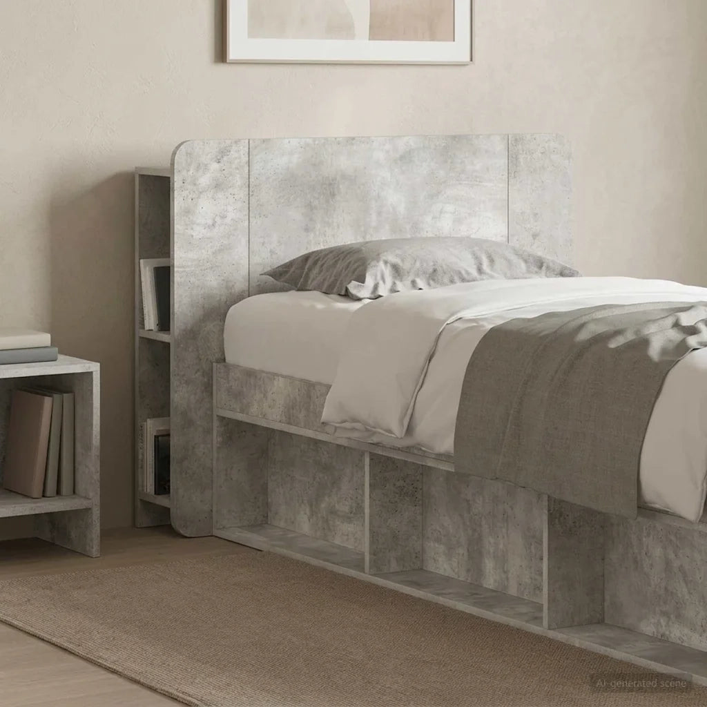 Testata del letto Grigio Cemento Legno ingegnerizzato