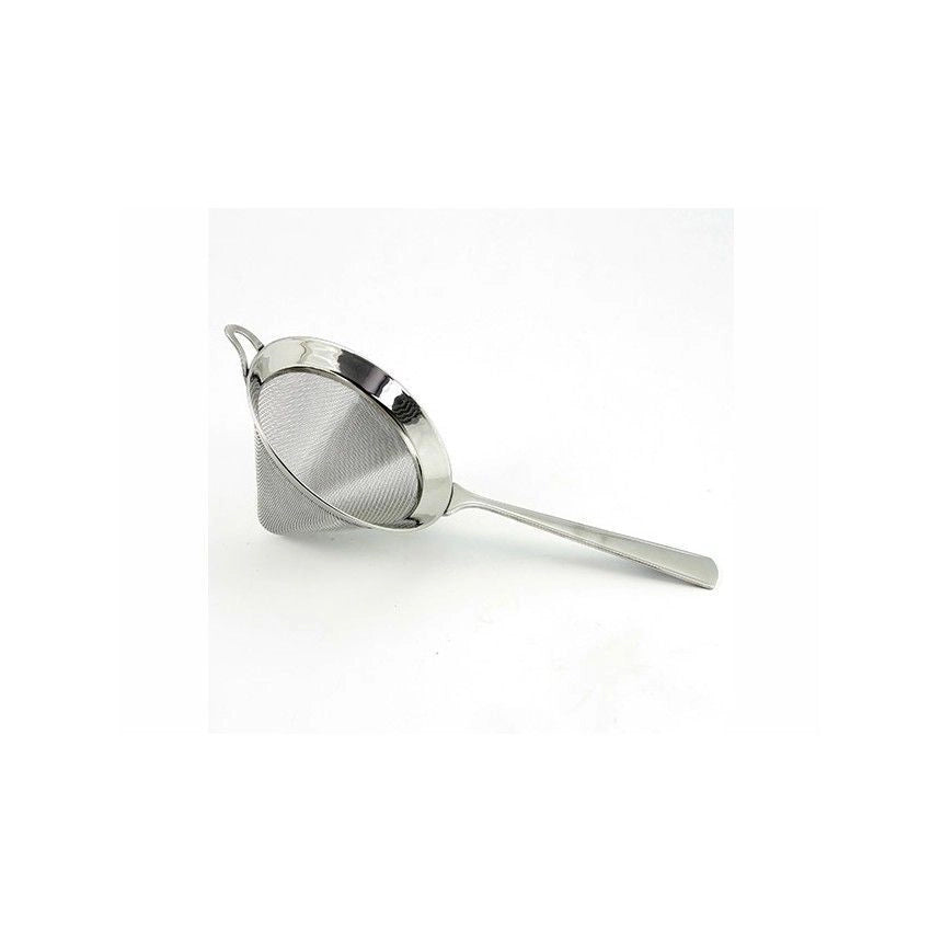 PIAZZA 060112 Colino in Acciaio Inox Piccolo 12 cm Maglia Fine per Cucina con Manico Doppio e Ganci per Ciotola colore Acciaio