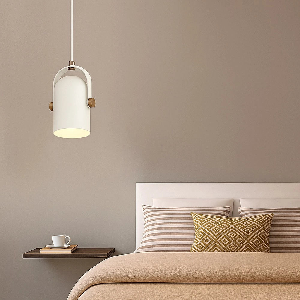 Trade Shop - Lampadario A Sospensione Da Soffitto Design Con Paralume Orientabile Attacco E27 Ip20 A21 -
