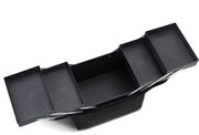 Borsa di trasporto grande per donne - zaino nero - contenitore di stoccaggio - organizzatore di unghie professionale a 4 livelli con distributtori regolabili per attrezzi per unghie - gioielli - pennelli per trucco