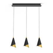 Lampadario Italux Raalto LED nero/oro 21W 3000K PND-433128-3