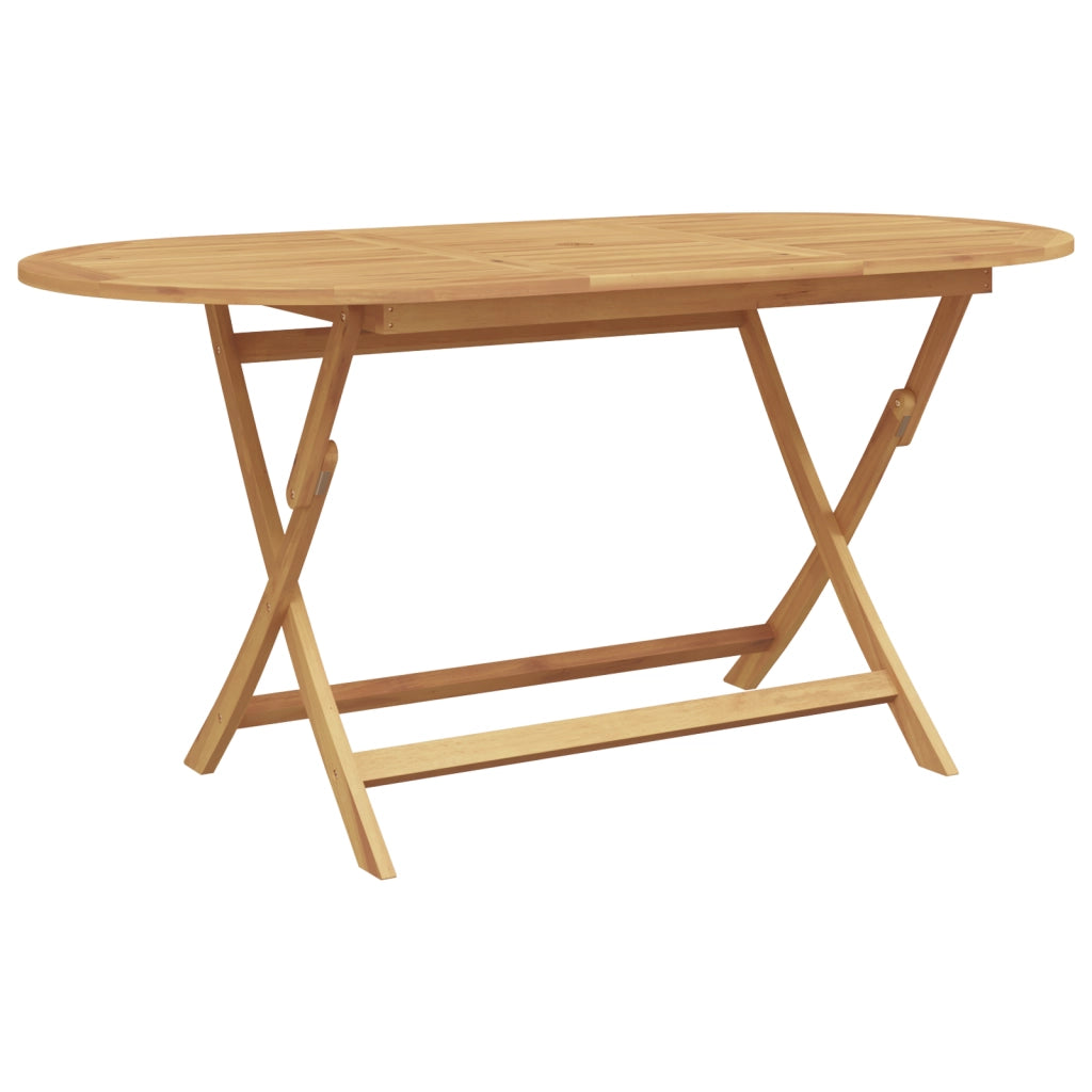 Set da pranzo da giardino  7 pezzi pieghevole in legno massello di teak