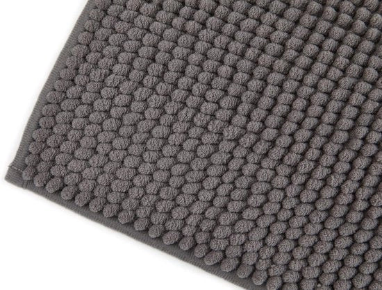 Tappeto Antiscivolo per Bagno a Tocco Leggero in Grafite - Dimensioni 40x60cm