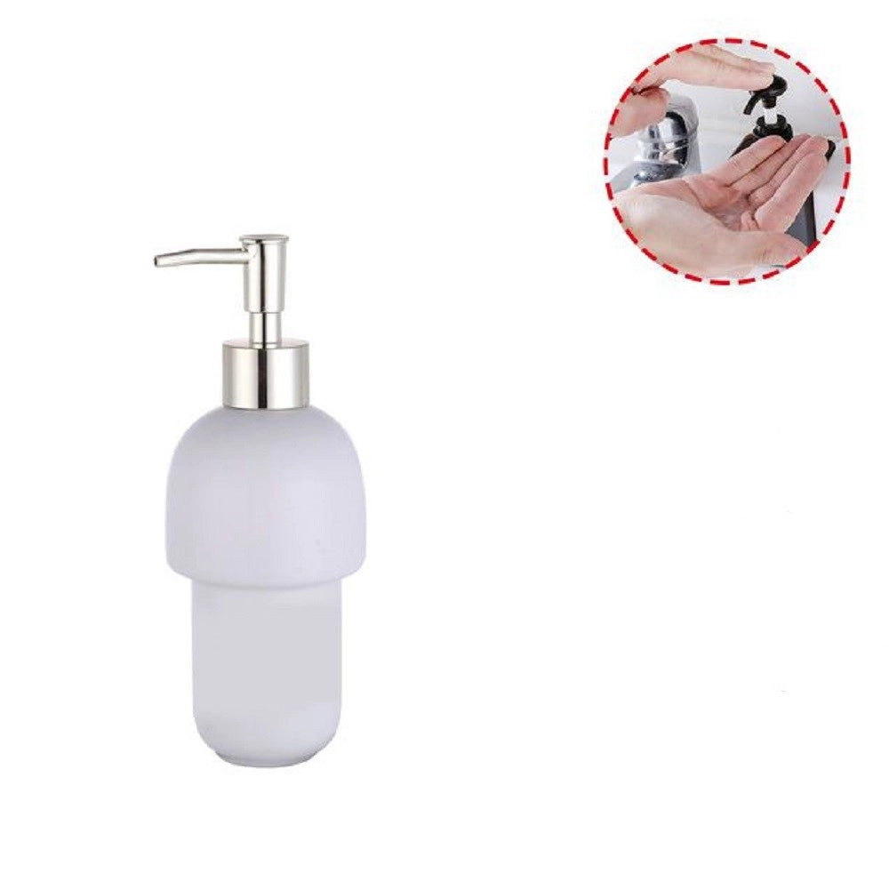 Trade Shop - Dispenser Porta Sapone Liquido 59347 Per Attacco A Muro Ricambio Accessori Bagno -