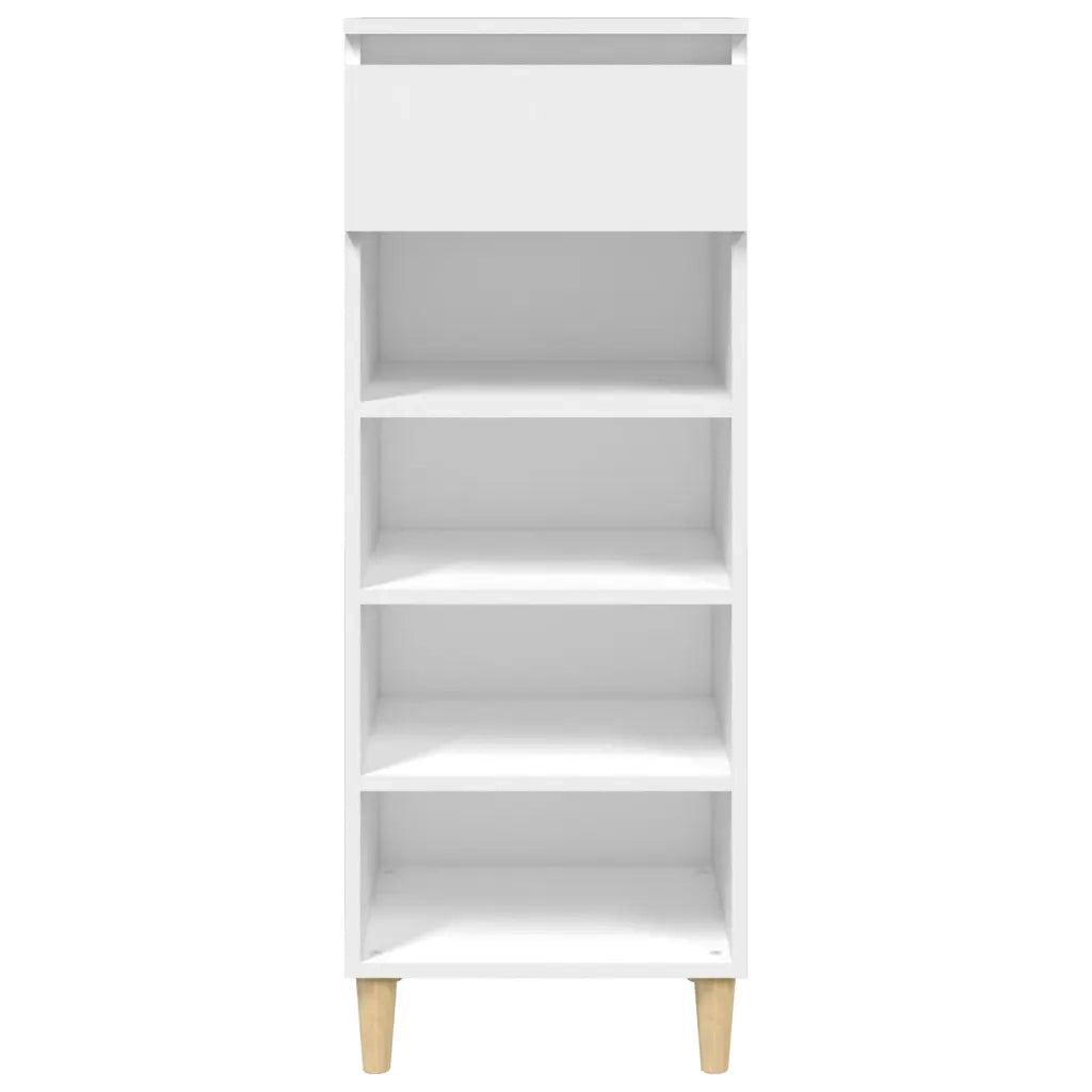 Scarpiera Bianca 40x36x105 cm in Legno Multistrato cod mxl 49462
