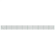 Recinzione da Giardino | Recinzione a Rete con Flangia Verde 1,6x25 m