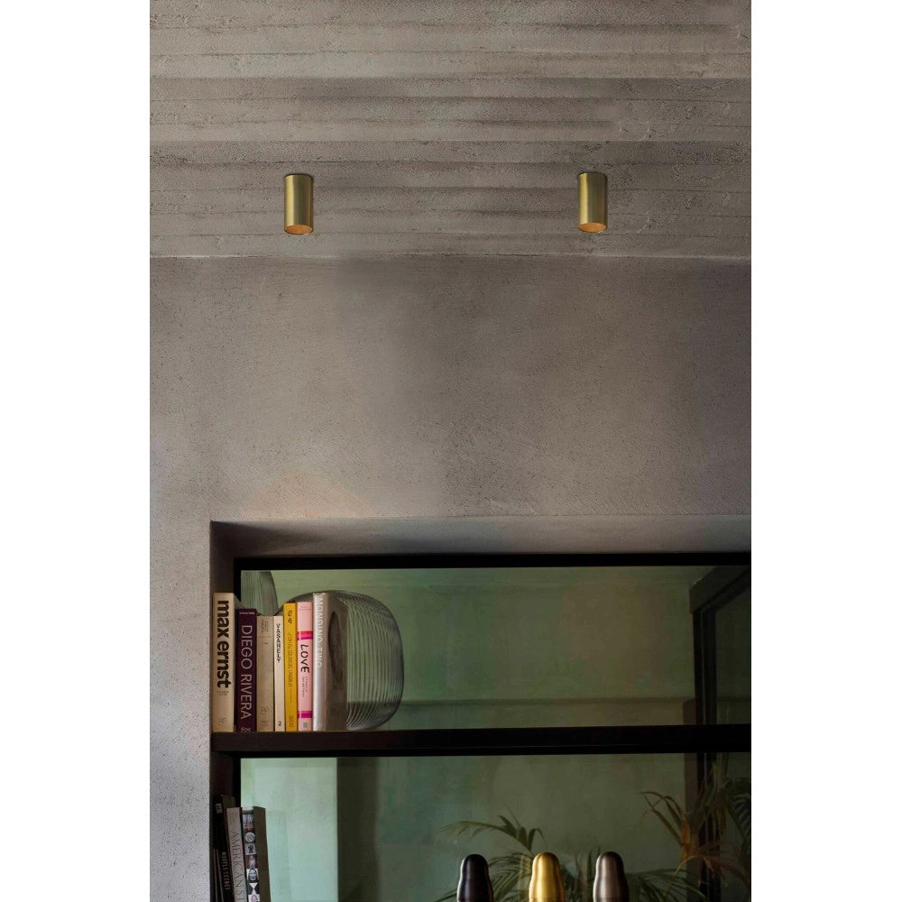 Faro Barcelona - Lampada plafoniera Stan GU10 max 5W - Metallo Verniciato, Installazione a Soffitto, lampadina esclusa - Oro