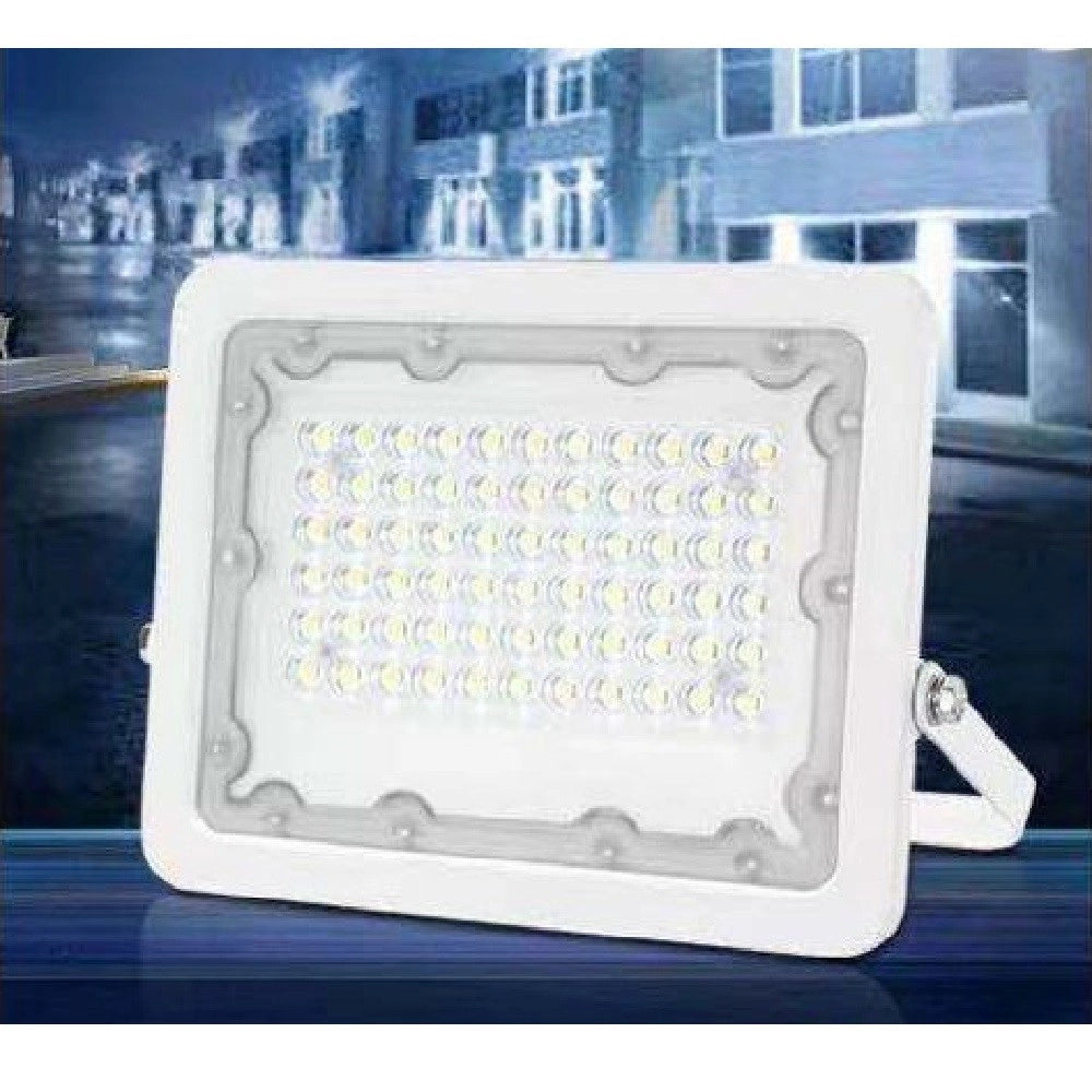 Trade Shop - Faro Led 30w Faretto Ultra Slim Bianco Esterno Luce Fredda Naturale Calda Fs30w-b -