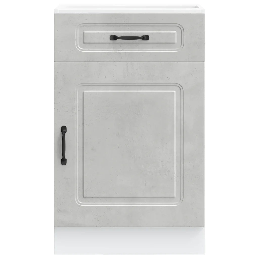 Base da Cucina Kalmar Grigio Cemento in Legno Multistrato 853481