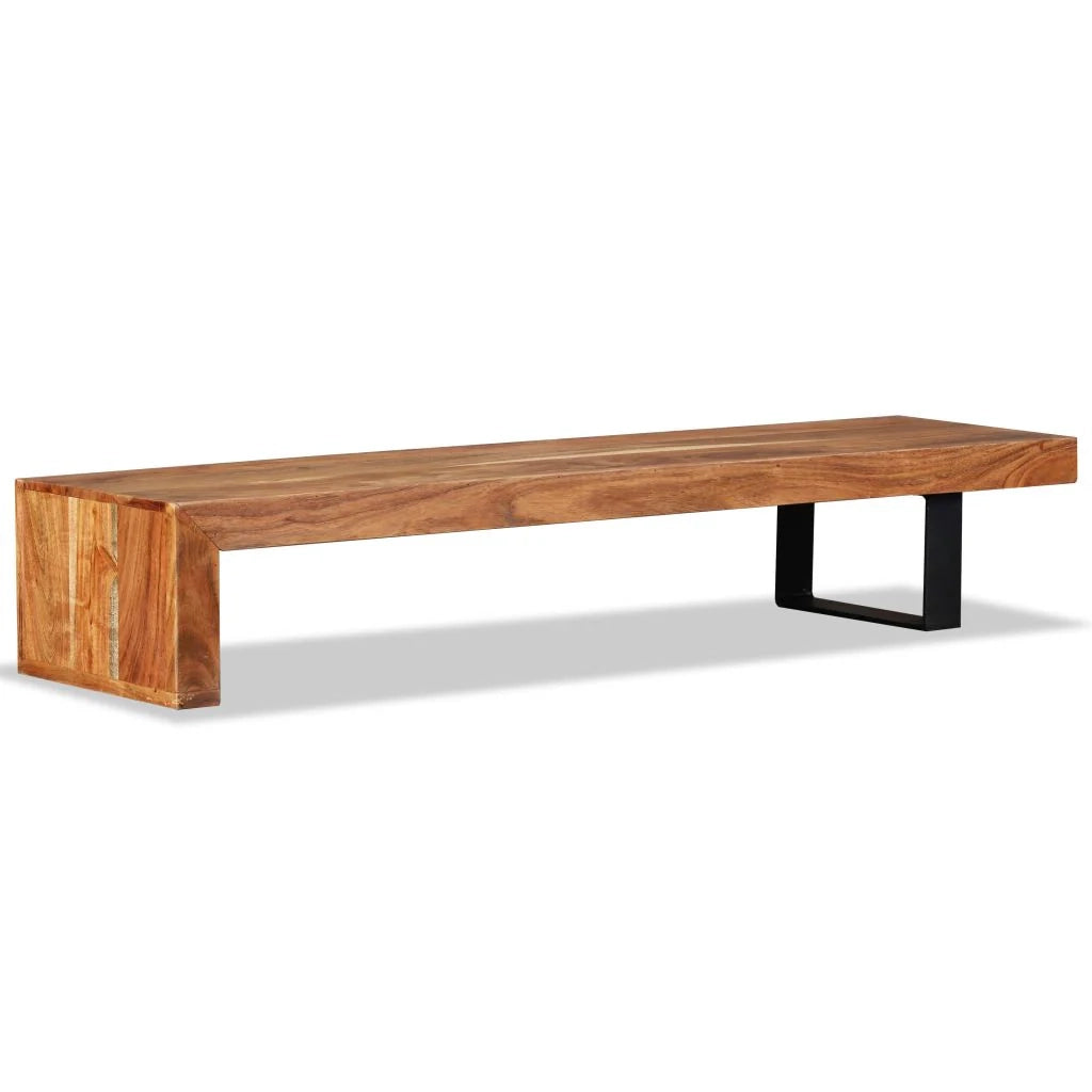 Pratico mobile porta TV/credenza di design in legno massello di acacia 2502036