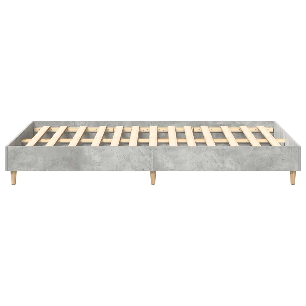 Giroletto senza Materasso Grigio Cemento 135x190 cm Truciolato 861069