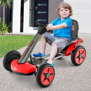 Scooter elettrico per bambini, 12 V, con illuminazione a LED, scooter con volante regolabile a doppia velocità e sellino, compreso supporto bicchiere, avvio con un tasto, adatto a bambini da 2 anni, rosso