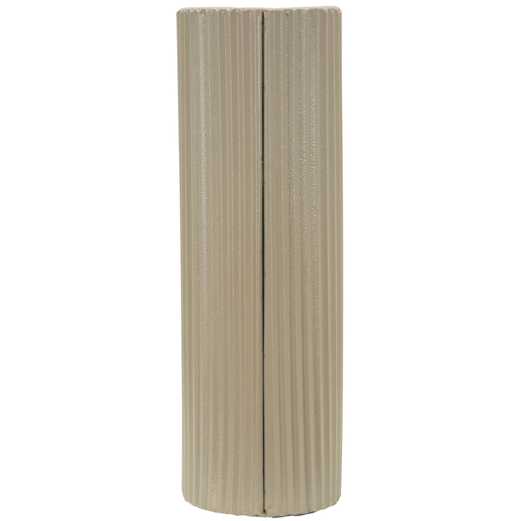 Fase, Vaso Superficie Ondulata con Finitura Opaca, Beige