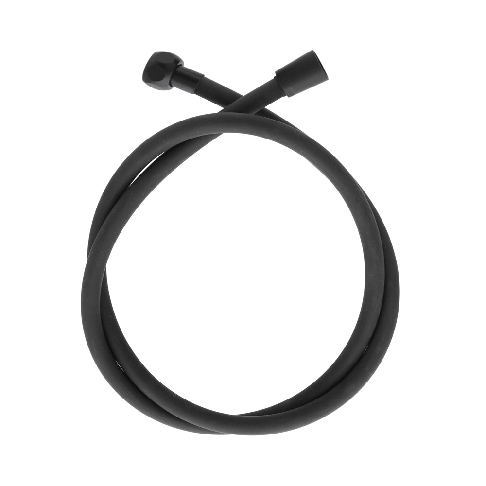 Laccio doccia 150 cm in silicone nero antitorsione Hidra