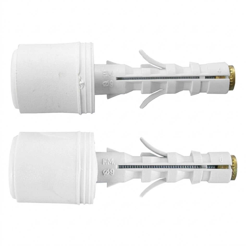 TASSELLO NYLON PARACOLPO 'HTS10' mm. 9/40 - pz. 2 bianco  - Blister Koncreto