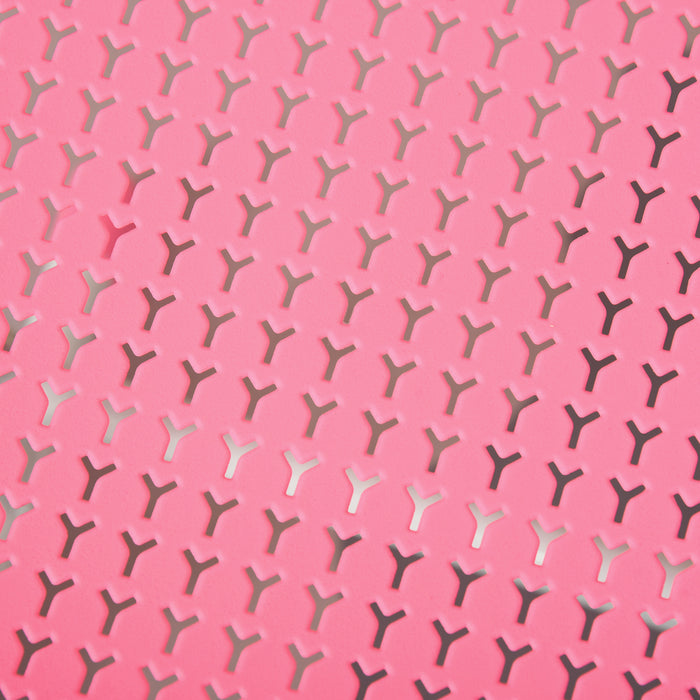 Easycomfort Banco Scuola con Sedia per Bambini 6-12 Anni Altezza Regolabile, Lampada LED, Leggio e Portapenne, Acciaio e MDF, Rosa