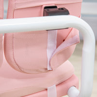 Easycomfort Banco Scuola con Sedia per Bambini 3-12 Anni, Altezza Regolabile e Piano Inclinabile, Rosa