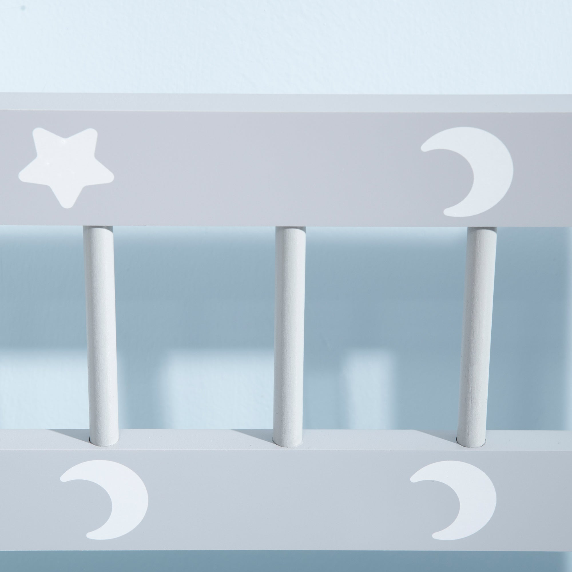 Easycomfort Cassapanca Moderna Portagiochi con Leva a Gas, in MDF e Legno di Pino, 60x30x50 cm, Bianco e Grigio