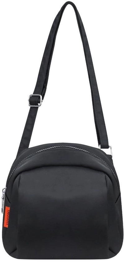Borsa da spalla in nylon, con cinturino regolabile e chiusura a zip, tas da braccio per viaggi, shopping, uscite e uso quotidiano