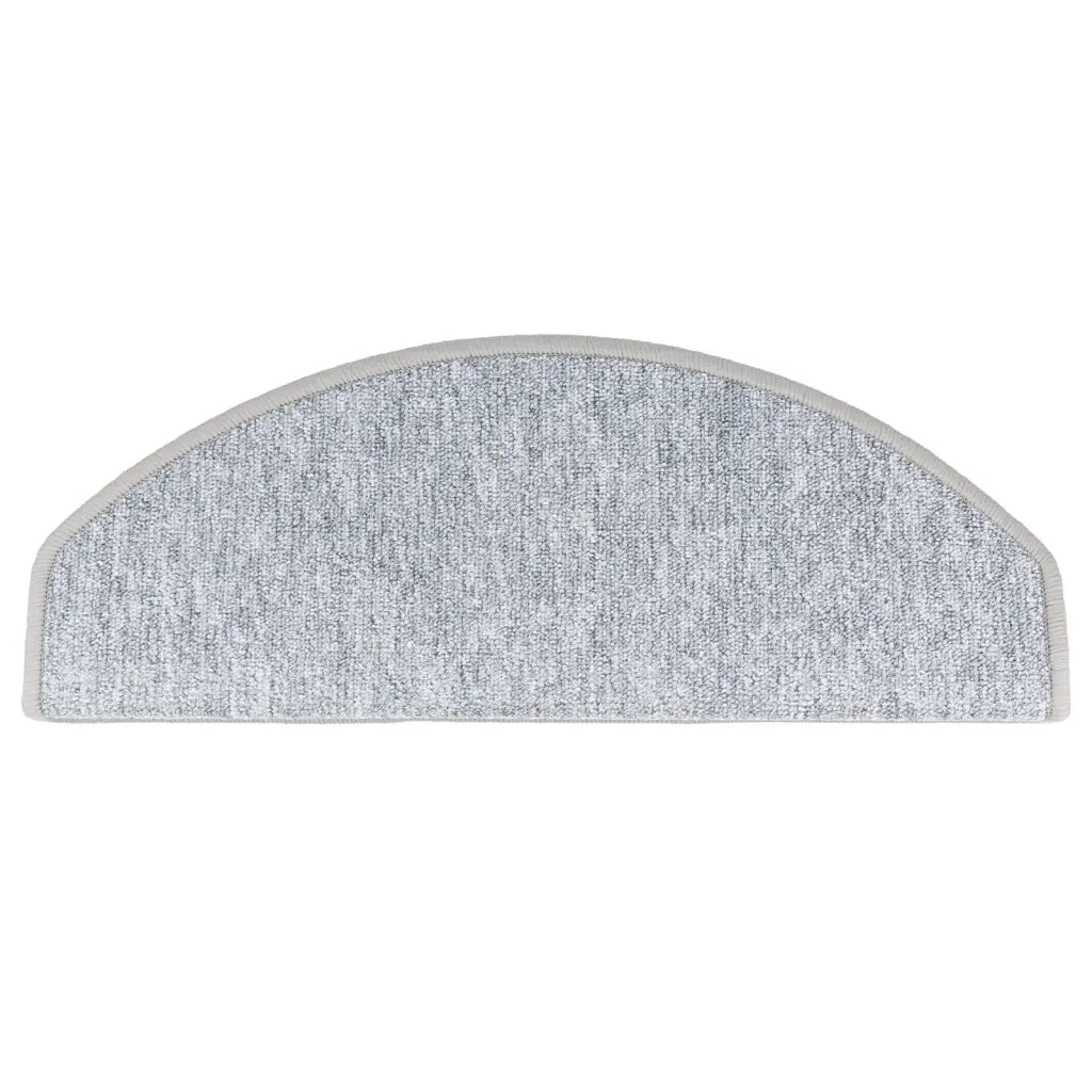 Tappetini per Scale 15 pz Grigio Chiaro 65x24x4 cm 133887
