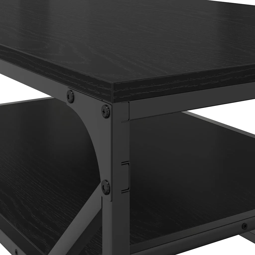 Tavolino da Salotto-Tavolino da soggiorno-Tavolo Rovere Nero 90 x 50 x 40 cm