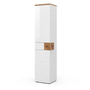 Vicco Armadio per il bagno Bianco 40 x 184.2 cm con 2 ante e cassetto