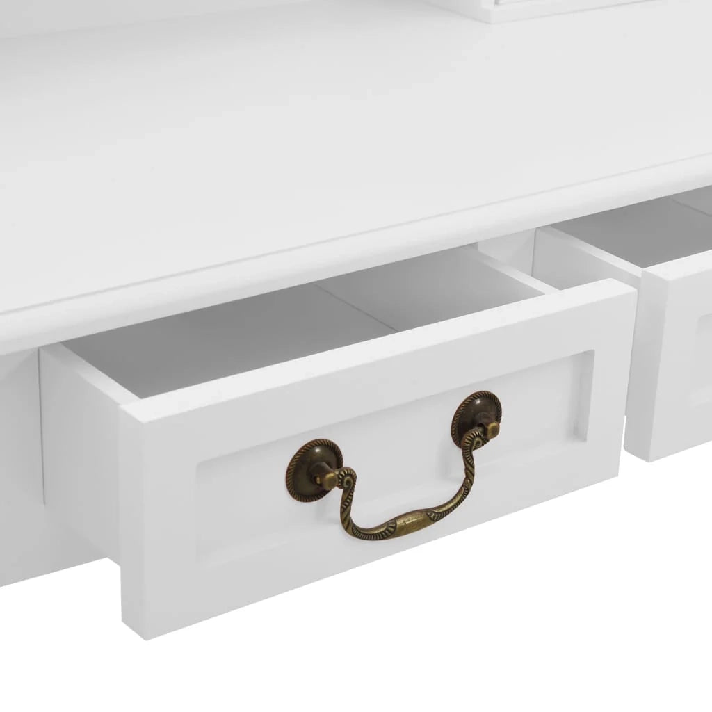 Set toeletta con sgabello 80 x 69 x 141 cm bianco 02_0006222