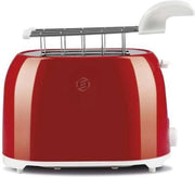 Toaster a 4 slitte con regolazione di temperatura - Retro Toaster con 4 slitte - Toaster per croque monsieur con 4 slitte e tostapine