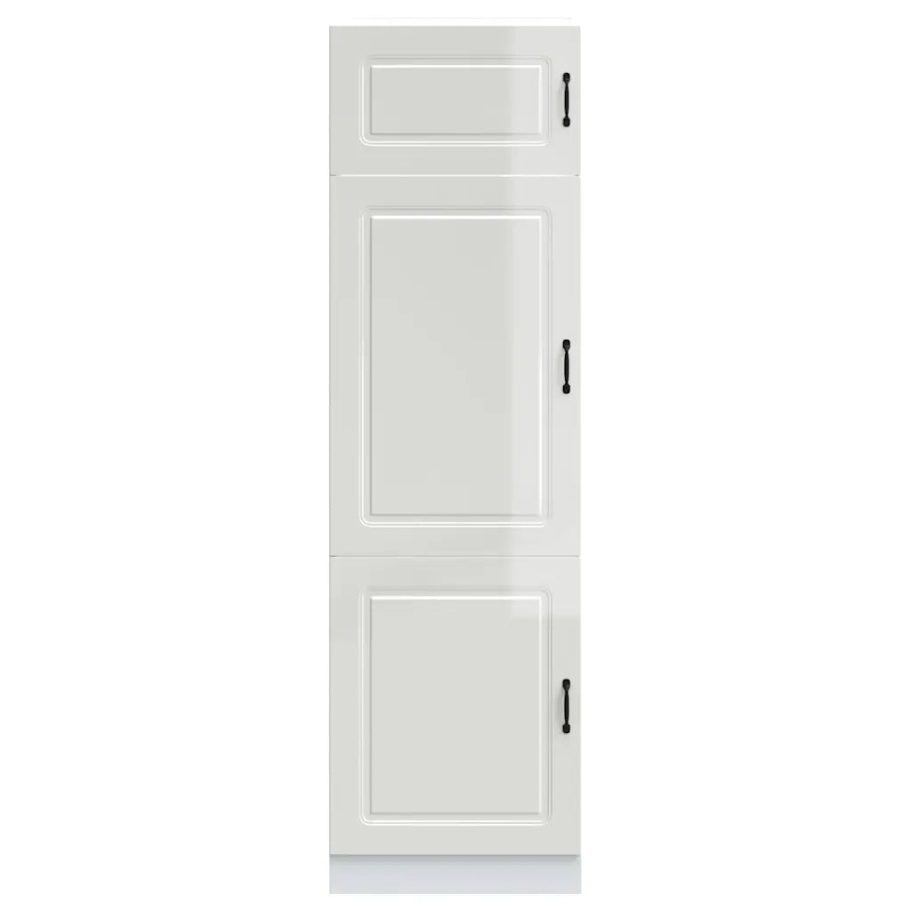 Armadio da Cucina Kalmar Bianco Lucido in Legno Multistrato