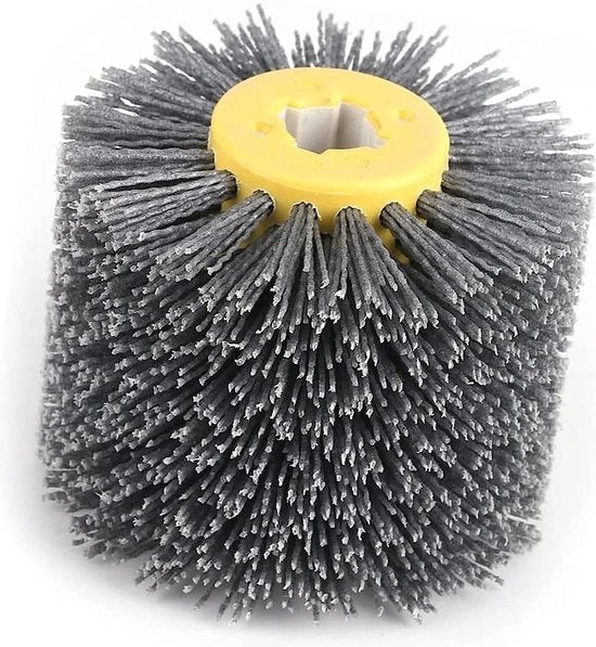 Borsetto in nylon, spazzola a filo, spazzola a filo con rullo, spazzola, lucidatore, disco lucidatore 80/120/180, set di punzoni per spazzole in legno, macchina, macchina a setole (dimensione punzone 180)