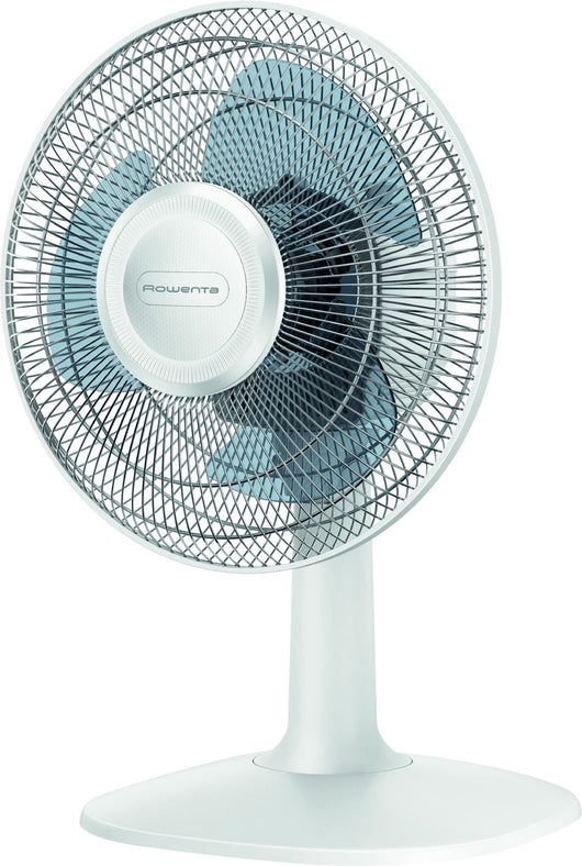 Rowenta essential+ vu2330 essential +, ventilatore da tavolo, 3 velocità, silenziosità 46 dba, design compatto, flusso d’aria mx 34 m3/min, bianco - 4100006804