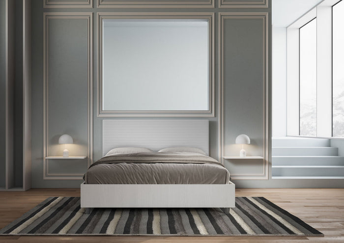 Letto Matrimoniale 160x200 cm con Rete Level Bianco