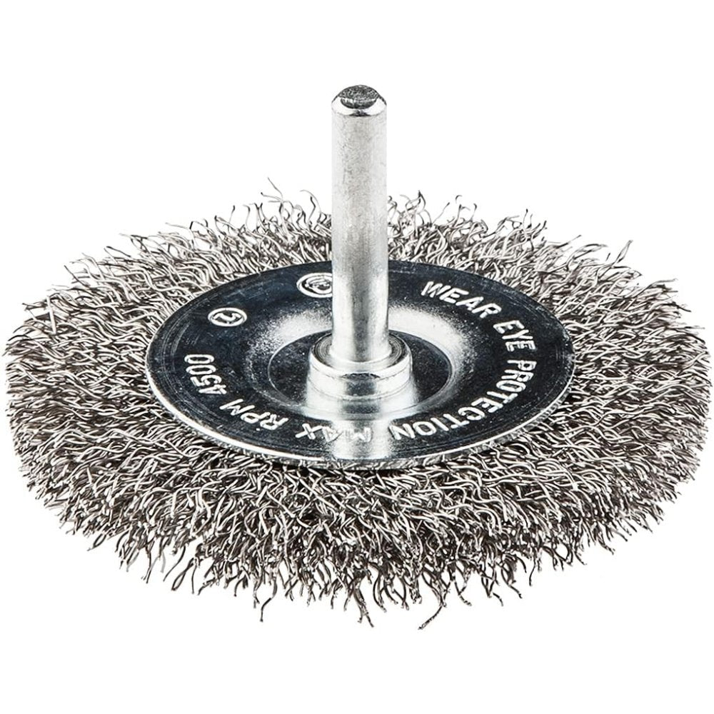 Topex 57h602 spazzola conica con on gambo, 75 mm, inox ds