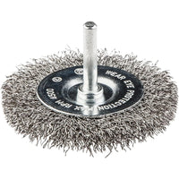 Topex 57h602 spazzola conica con on gambo, 75 mm, inox ds