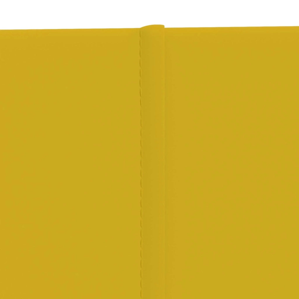 Testiera da Parete 12 pcs Giallo 60 x 30 cm Velluto 42046525
