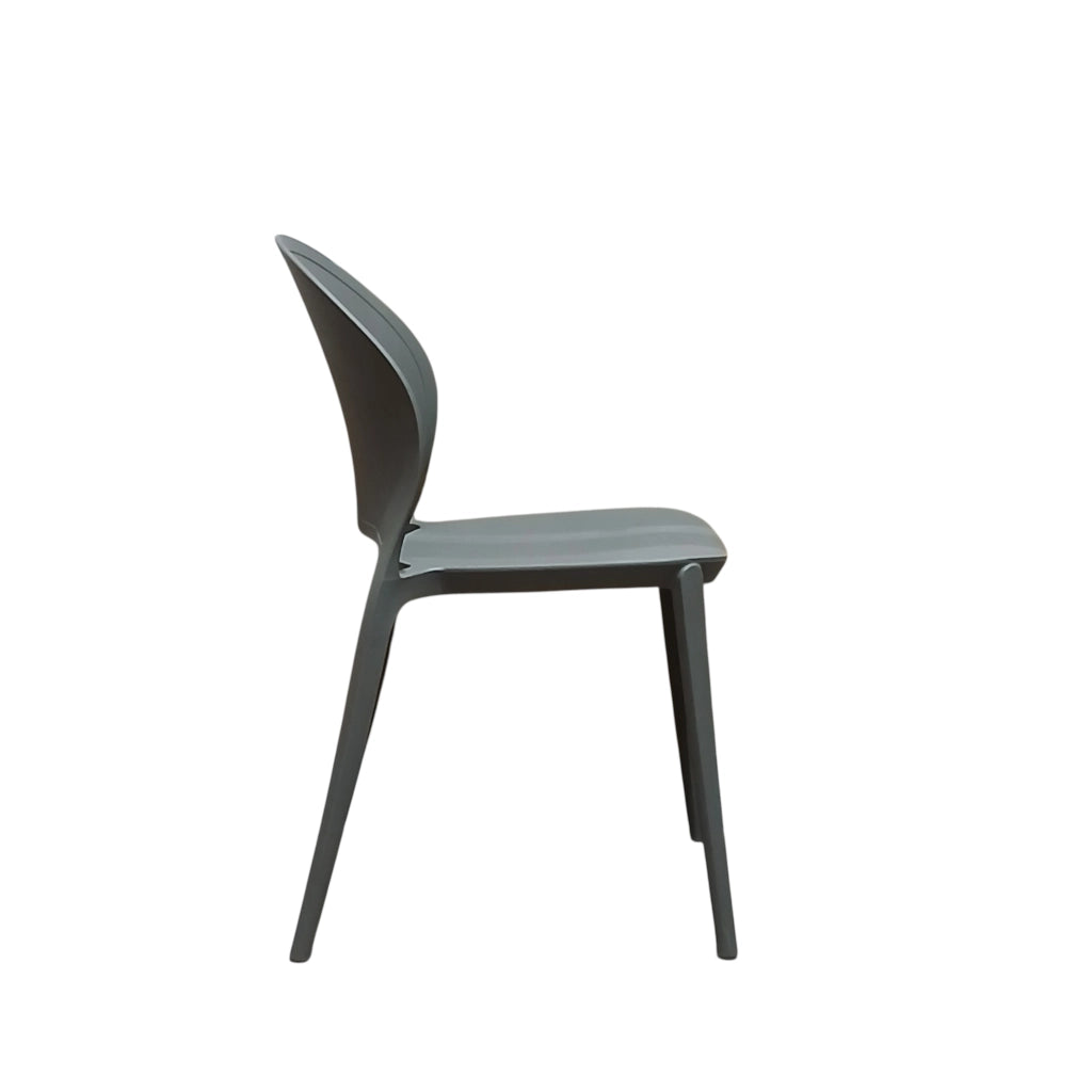 SEDIA INES 54X48XH81CM GRIGIA.