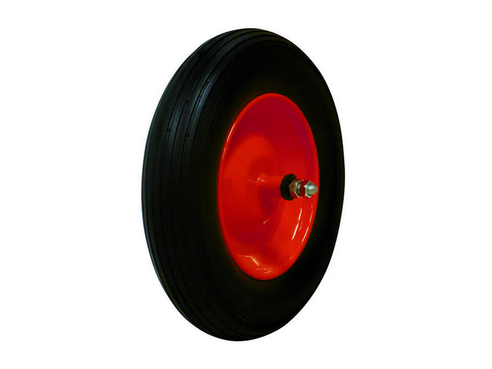 ruota piena x carriola mis.3.50x8 perno cm.21/asse cm.15,5 cod:ferx.vit37127