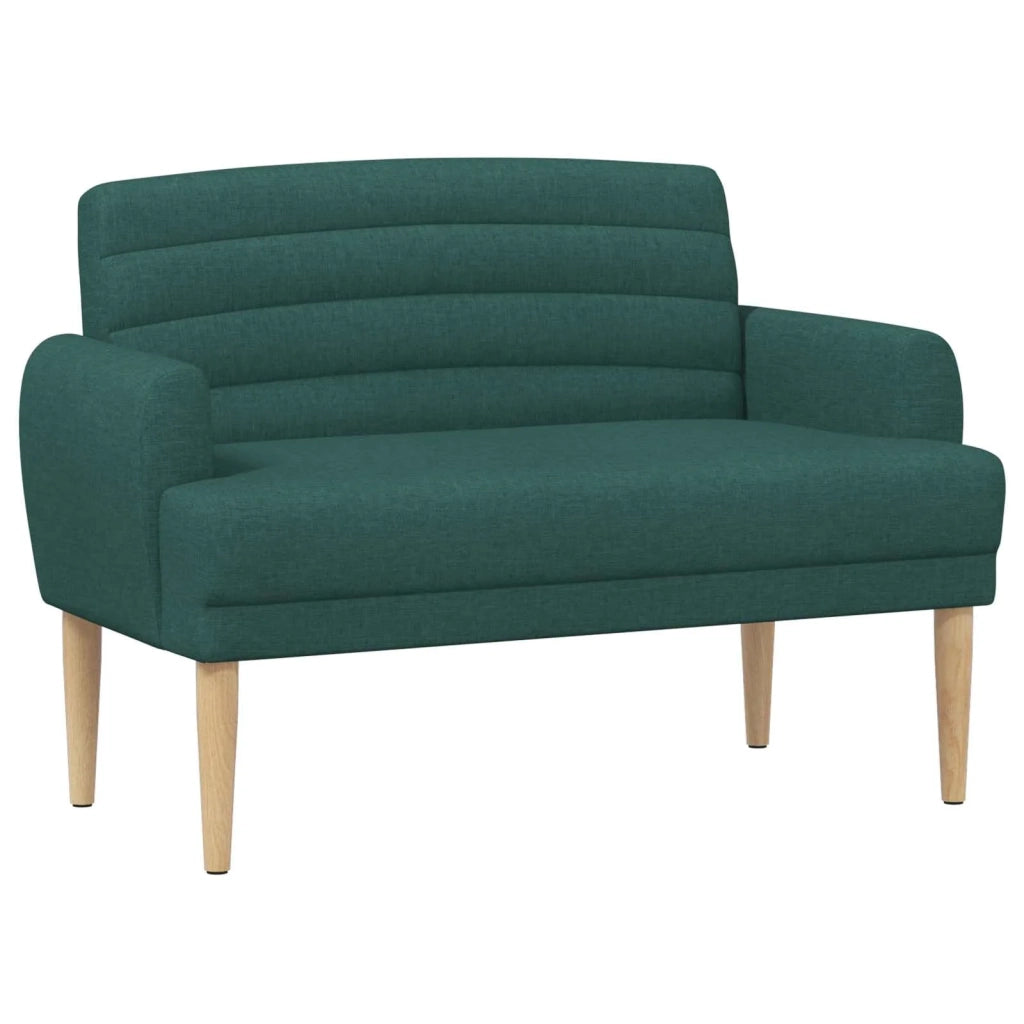 Loveseat con bottoni imbottiti Verde Scuro 116 x 67 x 80 cm 42041780