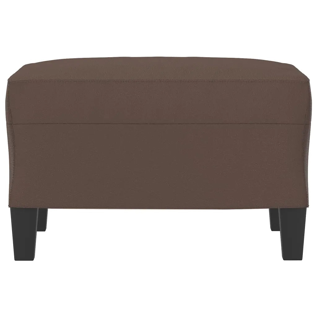 Poggiapiedi Marrone 60x50x41 cm in Similpelle