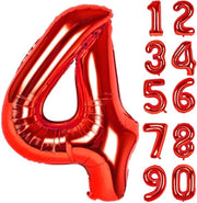 Decorazione per Festa - Pallone XXL 83cm - Pallone Numerico 0-9 - Pallone di Foglio - Decorazione per Compleanno - Foglio di Alluminio - Tessitura Metallizzata