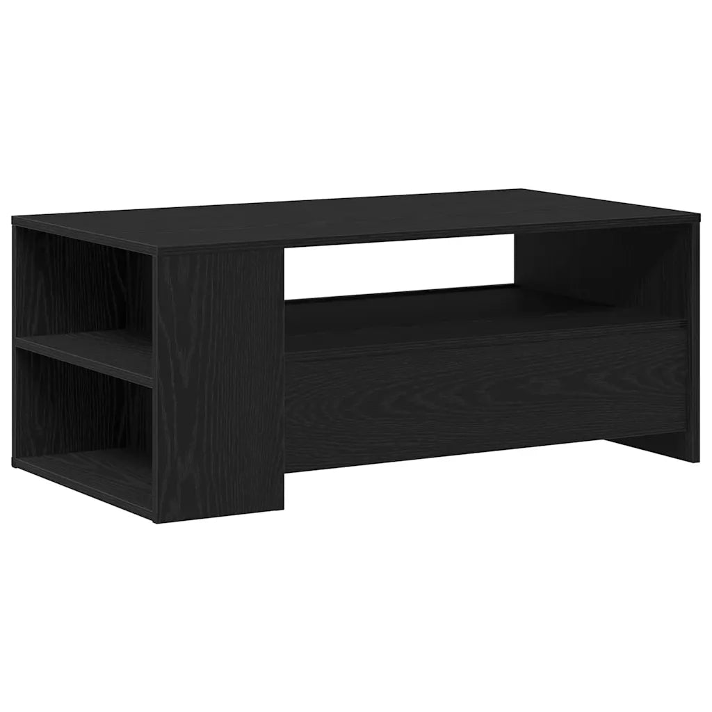 Tavolino da salotto con cassetto Rovere Nero 102 x 55 x 43,5 cm 862733