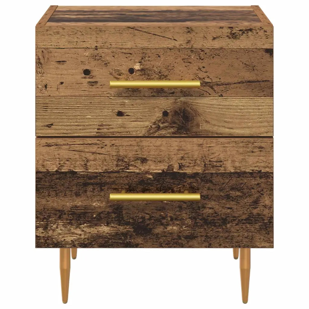 Armadio da Notte con cassetto Legno vecchio 40 x 35 x 47,5 cm