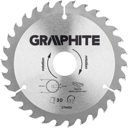 Topex 57h652 lama per sega circo colare carburo di silicio 165 ds