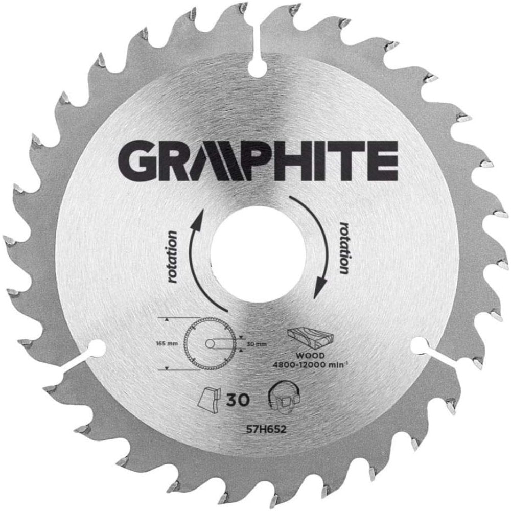 Topex 57h652 lama per sega circo colare carburo di silicio 165 ds