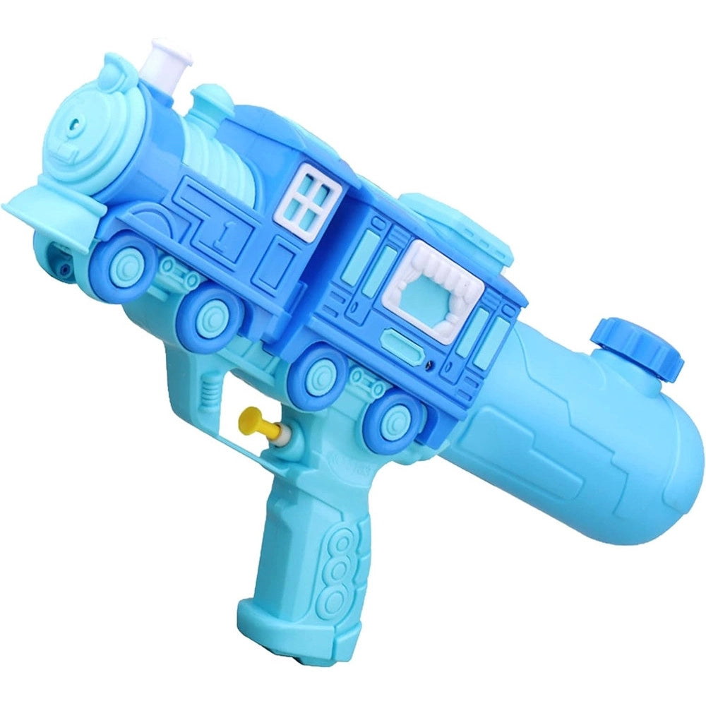 Trade Shop - Pistola Ad Acqua 5183 Design Locomotiva Con Vagone Per Bambini Gioco Estivo 23 Cm 618553 -