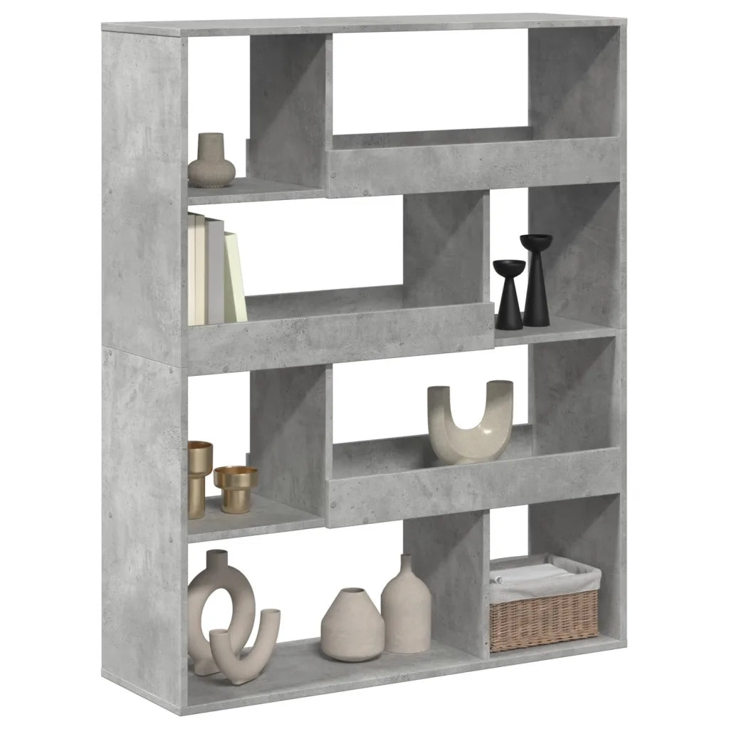 Libreria Grigio Cemento 100x33x125,5 cm in Legno Multistrato 3309333