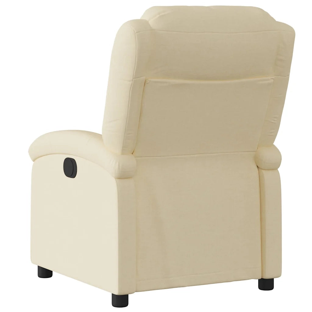 Divano Sedia-Poltrona reclinabile in Tessuto Crema 921413