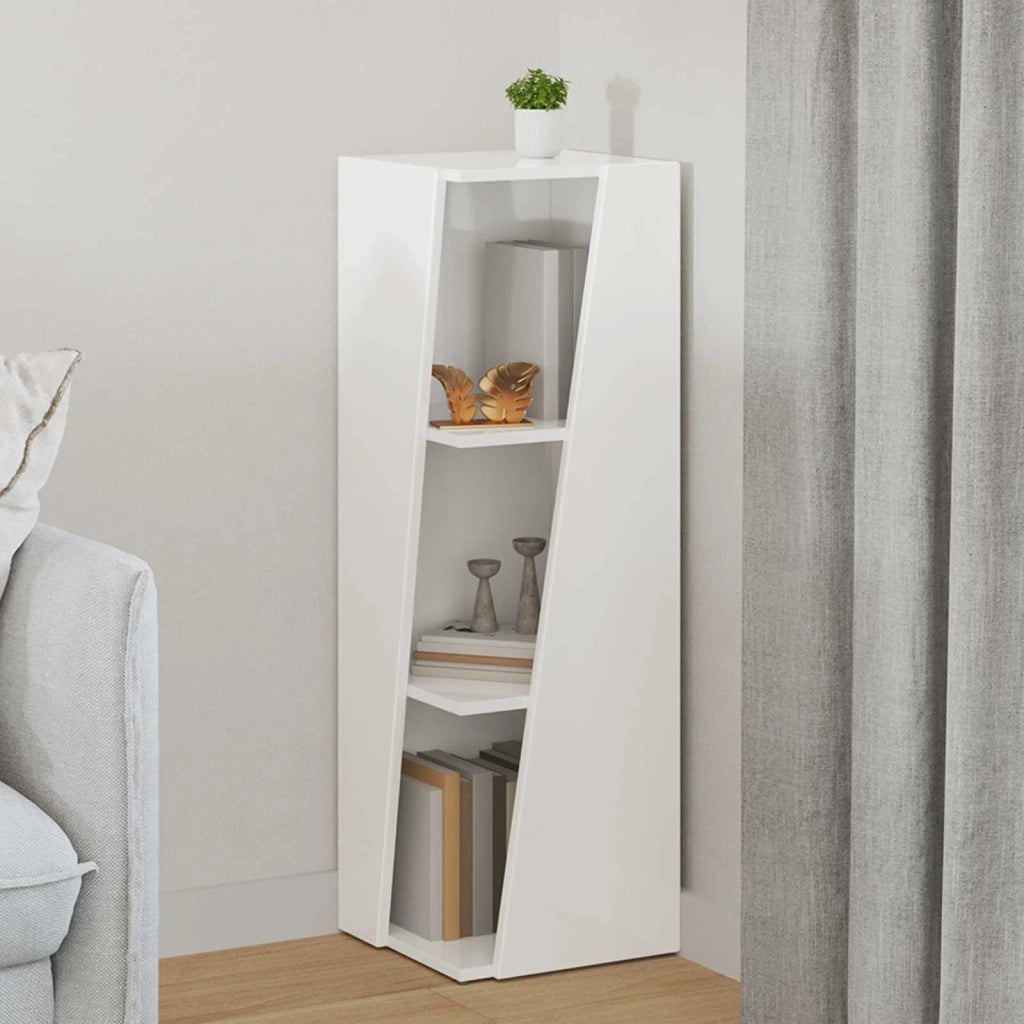 Mensola laterale Bianco Lucido 33 x 32 x 100,5 cm 892421