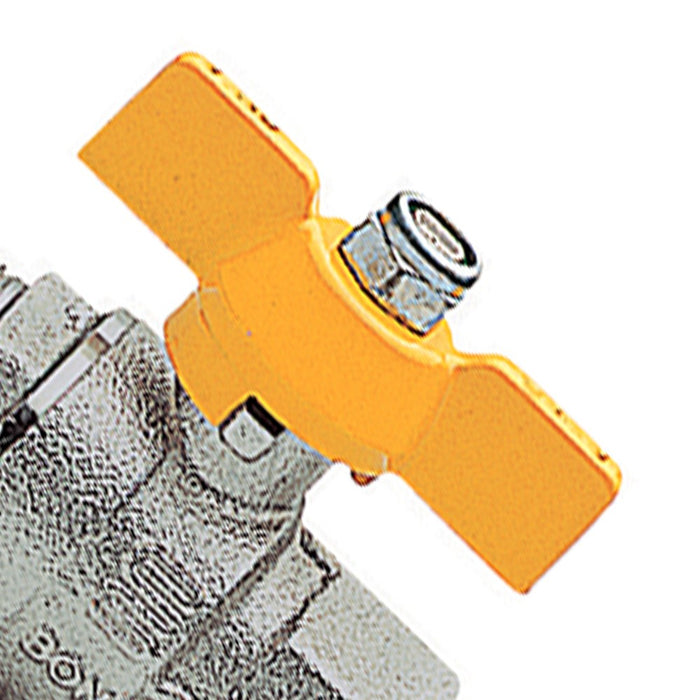 Rubinetto a sfera per gas, mf, con leva in alluminio