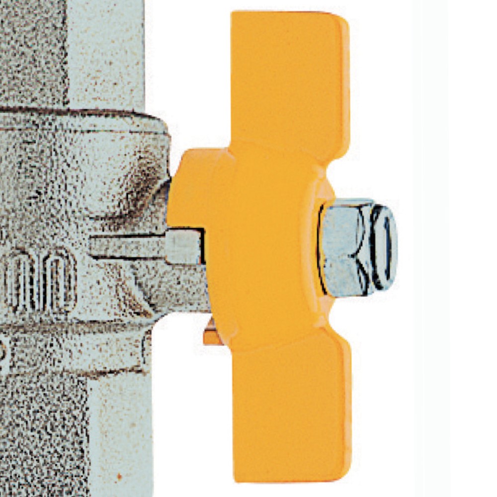 Rubinetto a sfera per gas, ff, con leva alluminio